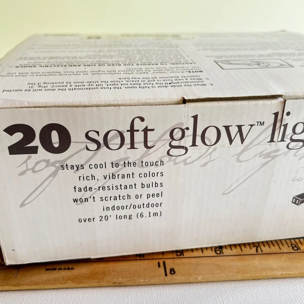 Noma Expressions 20 Soft Glow Lights White Frosted Bulbs Indoor Outdoor 20ft